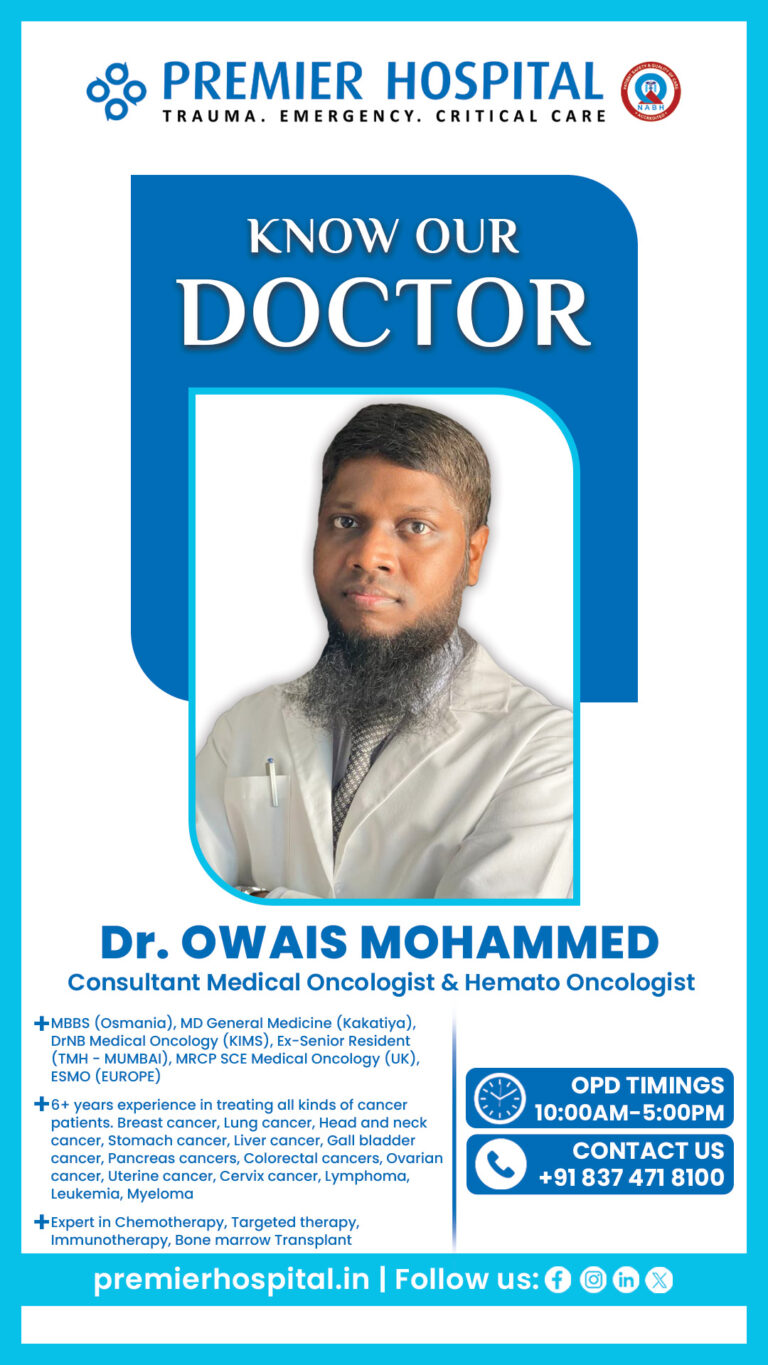 Dr. OWAIS MOHAMMED Consultant Medical Oncologist & Hemato Oncologist